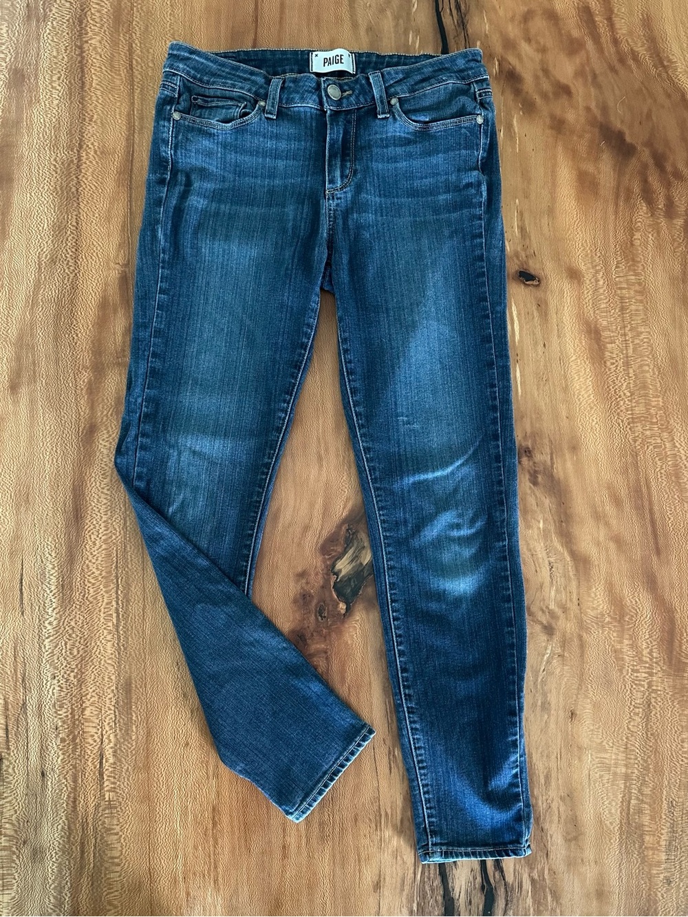PAIGE Verdugo Ankle Skinny Jeans Size 29 Dark Wash Stretch Denim